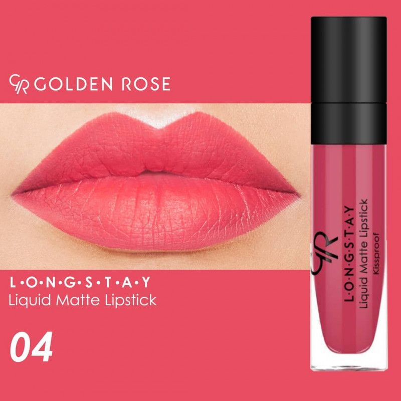 ROUGE A LEVRES LIQUIDE LONGUE TENUE GOLDEN ROSE 04