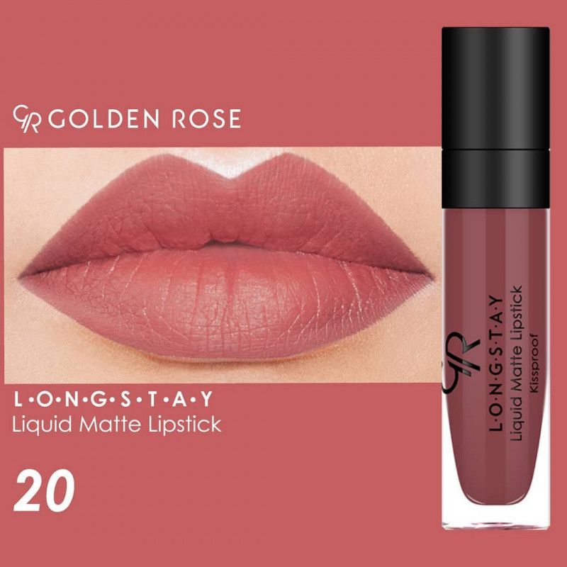 ROUGE A LEVRES LIQUIDE LONGUE TENUE GOLDEN ROSE 20