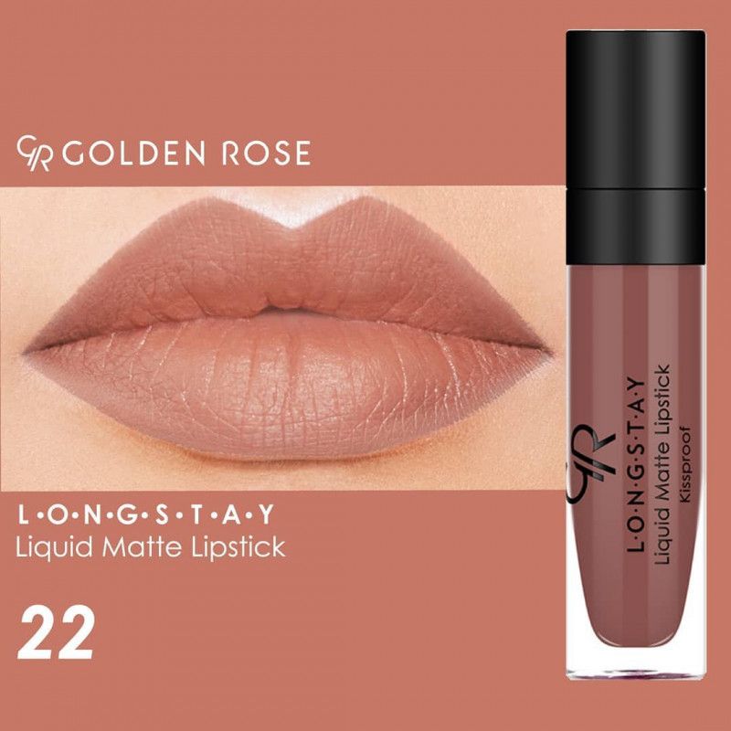 ROUGE A LEVRES LIQUIDE LONGUE TENUE GOLDEN ROSE 22