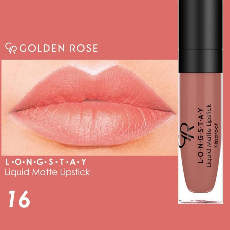 ROUGE A LEVRES LIQUIDE LONGUE TENUE GOLDEN ROSE 16