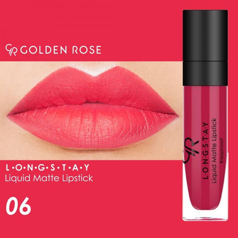 ROUGE A LEVRES LIQUIDE LONGUE TENUE GOLDEN ROSE 06