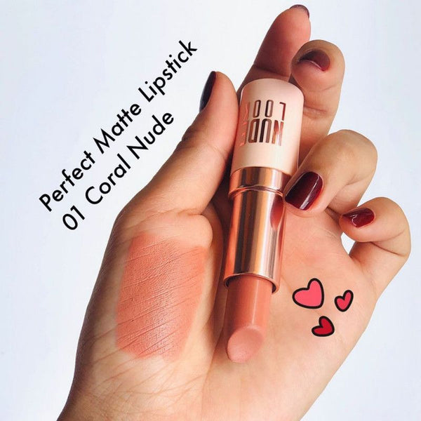 ROUGE A LEVRES NUDE LOOK PERFECT MATTE GOLDEN ROSE 01