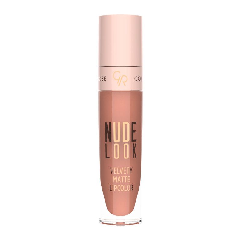 ROUGE A LEVRES NUDE LOOK VELVETY MATTE GOLDEN ROSE 02