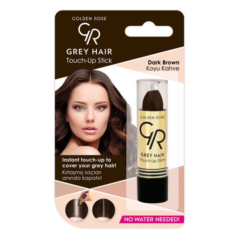 STICK POUR LES CHEVEUX GRIS GOLDEN ROSE 02 DARK BROWN