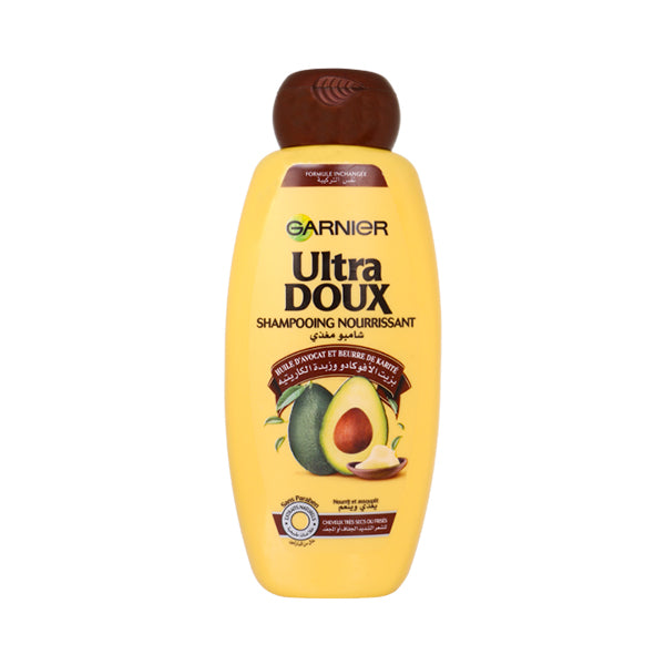 ULTRA DOUX – SHAMPOOING À L’HUILE D’AVOCAT ET BEURRE DE KARITÉ – 400ML