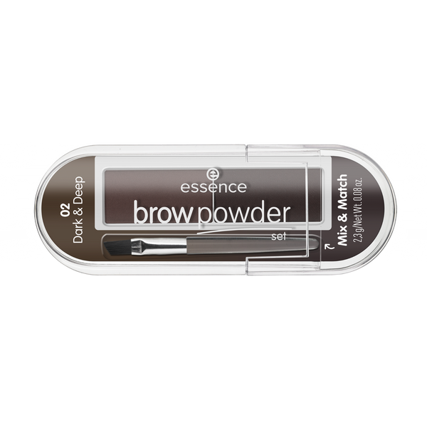 brow powder set poudre sourcils - dark & deep