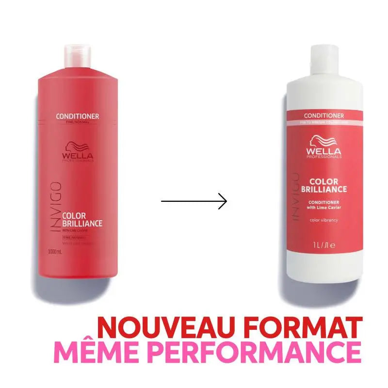 Après-shampoing cheveux colorés et fins à moyens Color Brilliance 1000ml Wella professionals