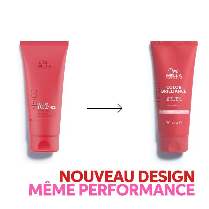 Après-shampoing cheveux colorés et fins à moyens Color Brilliance 200ml Wella professionals