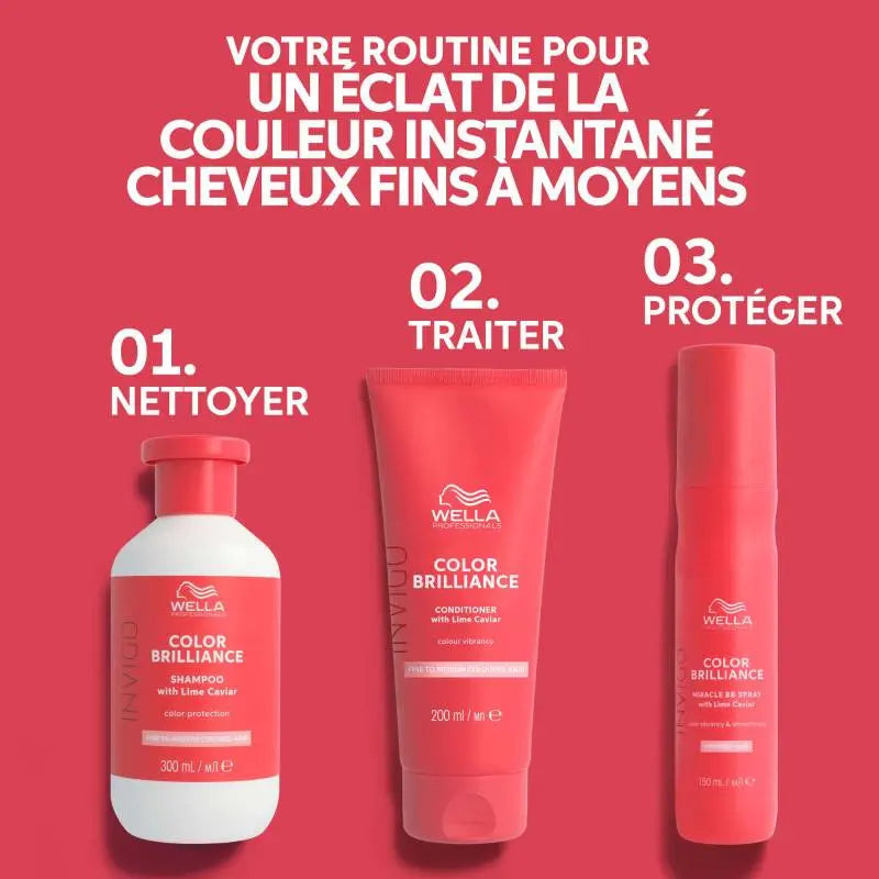 Après-shampoing cheveux colorés et fins à moyens Color Brilliance 200ml Wella professionals