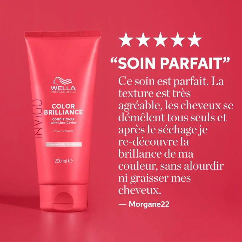 Après-shampoing cheveux colorés et fins à moyens Color Brilliance 200ml Wella professionals