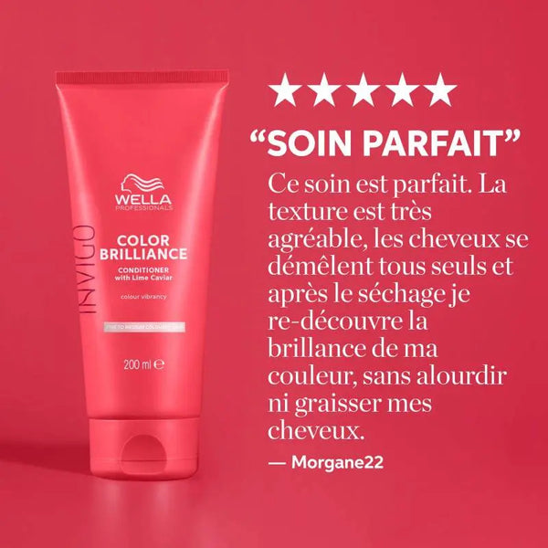 Après-shampoing cheveux colorés et fins à moyens Color Brilliance 200ml Wella professionals