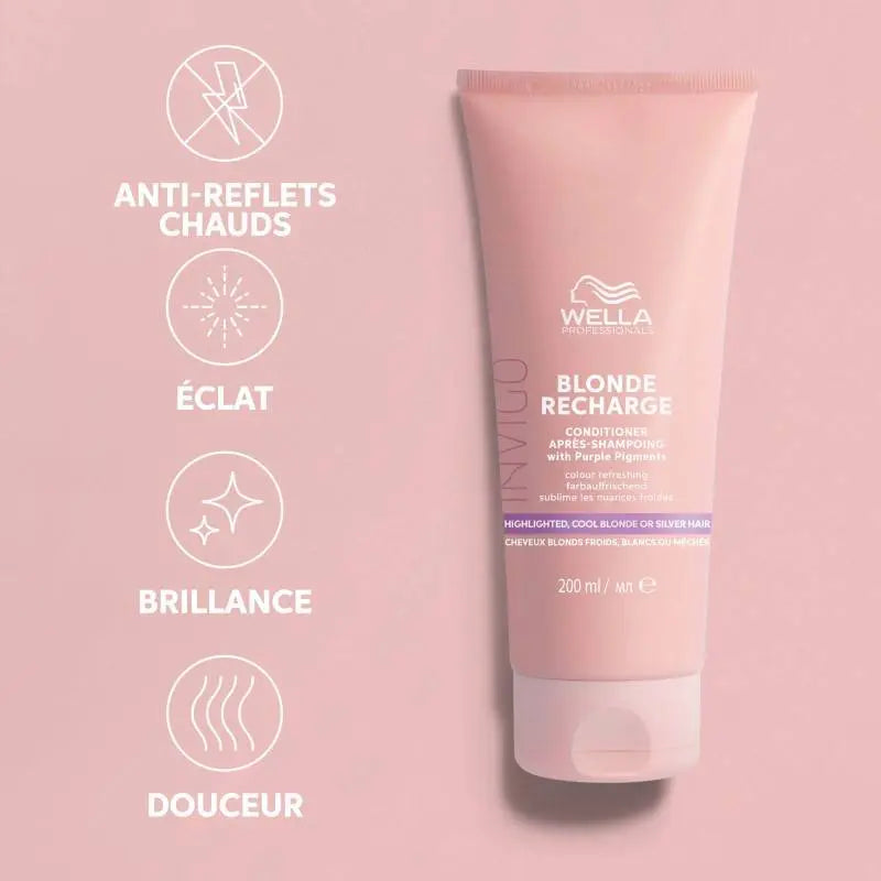 Après-shampoing raviveur de couleur Blonde recharge Invigo 200ml Wella professionals