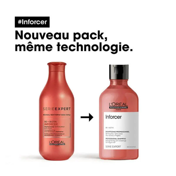 Shampoing cheveux abîmés et secs Inforcer 300ml L'oréal professionnel