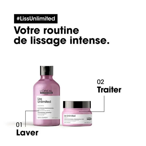 Shampoing lisseur intense Liss Unlimited 300ml L'oréal professionnel