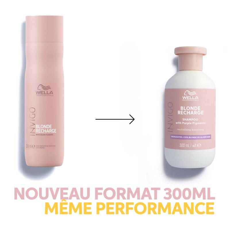 Shampoing raviveur de couleur Blonde recharge Blond froid / 300ml