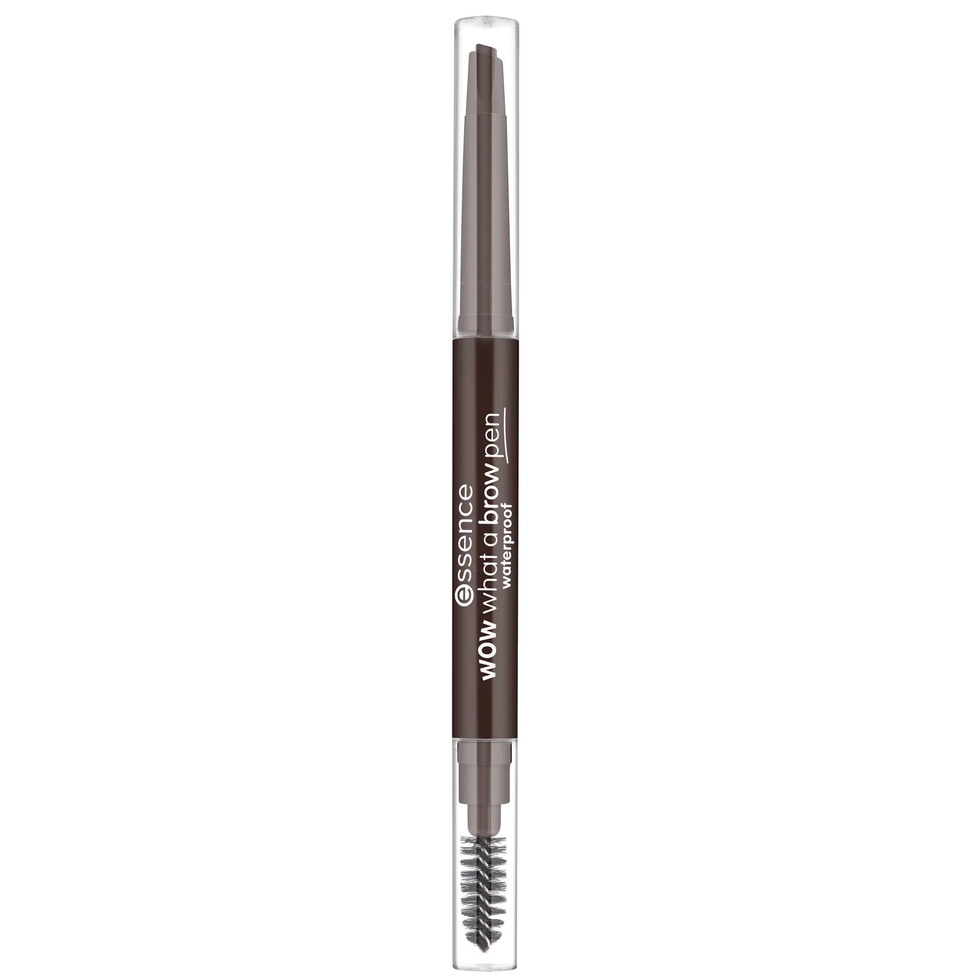 wow what a brow pen waterproof - 04 Black-Brown essence
